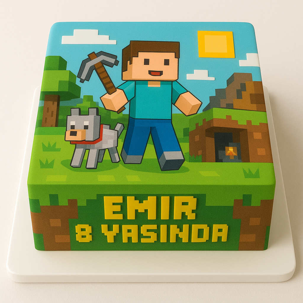 Yazılı Minecraft Pastası