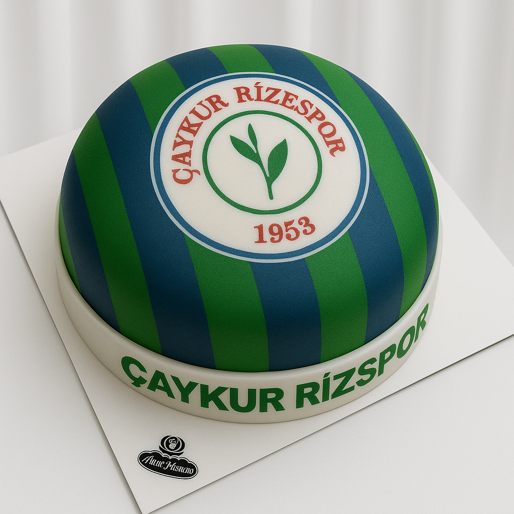 ÇaykurRizeSpor Logolu Yazılı Pasta