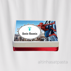 Spiderman Resimli Pasta