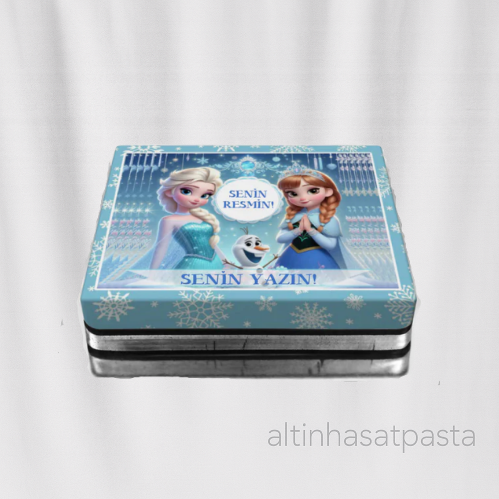 Elsa ve Anna Özel Resimli Pasta