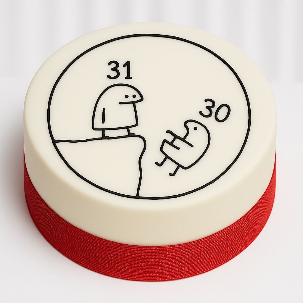 Karikatür Yaş Geçiş Pastası